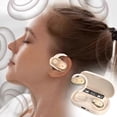 thumbnail image 7 of Earbuds Wireless, Hwkond Wireless Ear Mounted Bluetooth Earphones No In Ear Sound Leakage Stereoscopic Sound Quality Advanced Sports Earphones, Beige, Up to 60% Off, 7 of 7