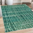 thumbnail image 1 of Modern Decorative Rug, Funky Abstract Style Design of Pixel Look Waving Lines Geometric Themed, Quality Carpet for Bedroom Dorm and Living Room, 6 Sizes, Seafoam, by Ambesonne, 1 of 4