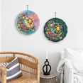 thumbnail image 6 of WIRESTER Wind Spinners Outdoor Hanging Décor 8" for Yard and Garden Decor, Outdoor Decorations - Colorful Sad Moon Happy Sun On Black, 6 of 7