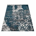 thumbnail image 2 of RUGSOTIC CARPETS MACHINE MADE HEATSET POLYPROPYLENE AREA RUGS - 9'x12', Rectangle, Silver Blue, Abstract Modern Design, High Pile Machine Made Area Rugs for Living Room, Bed Room (MX0017), 2 of 5