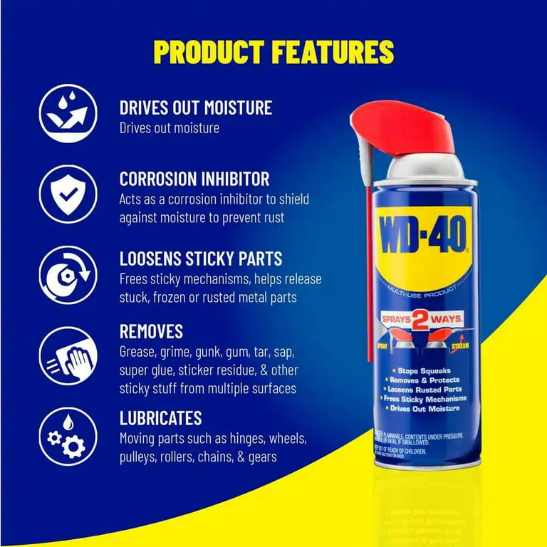 12 oz. Original WD-40 Formula, Multi-Purpose Lubricant Spray 3-Pc 