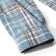 thumbnail image 5 of Camisas De Vestir Para Hombre Camisa con capucha a cuadros informal de negocios de primavera y otoño para hombres (Blue, L), 5 of 7