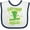 White and Navy, variant on Inktastic Lettuce Romaine Calm Boys or Girls Baby Bib