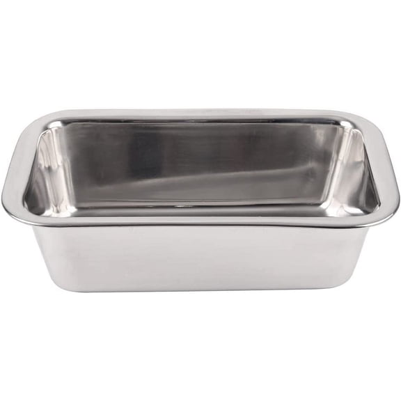 Stainless Steel Loaf Pan for Baking Bread, Meatloaf, Cakes, Brownies, Casseroles, and More, Nontoxic & Dishwasher Safe
