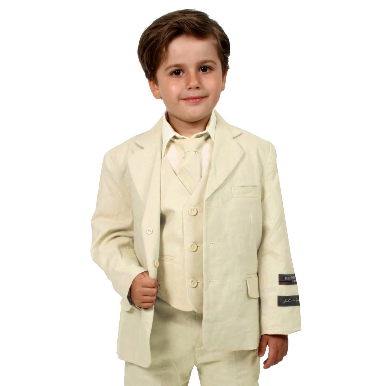 Johnnie Lene Johnnie Lene Boy Boys Cotton/linen Blend Kids Suit Set
