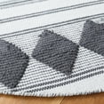 thumbnail image 5 of SAFAVIEH Montauk Foliage Striped Cotton Area Rug, Dark Grey/Ivory, 8' x 10', 5 of 5