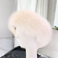 thumbnail image 3 of D-GROEE Warm Winter Hat Winter Faux Fur Ladies Hat Soft Fluffy Cozy Warm Unisex Headband Hat for Winter Outdoor Activities Elastic Anti-slip Ski Hat, 3 of 6