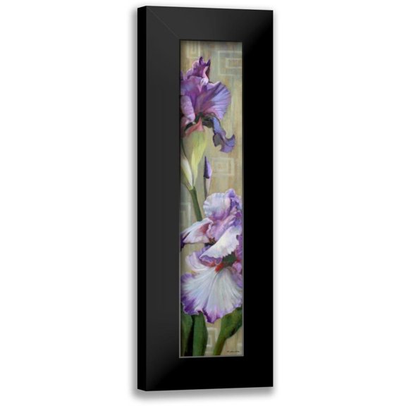 McLaughlin, Jan 6x14 Black Modern Framed Museum Art Print Titled - Iris III