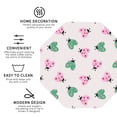 thumbnail image 4 of Pofeuu Flower on ladybirds Print Leather Coasters Set of 6, Round Cups Mugs Mat Pad for Home Kitchen Heat Resistant Drink Coasters,Octagon, 4 of 7