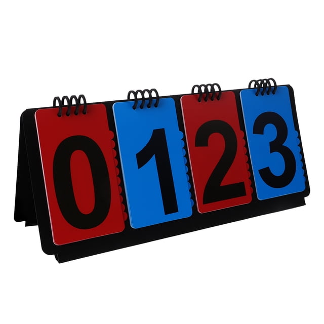 Miangastore Desk Flipper Scoreboard Flip Scorekeeper Portable Tabletop Score Board for Soccer Basketball