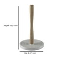 thumbnail image 2 of nu steel Wooden Kitchen Paper Towel Holder White Base, 2 of 4