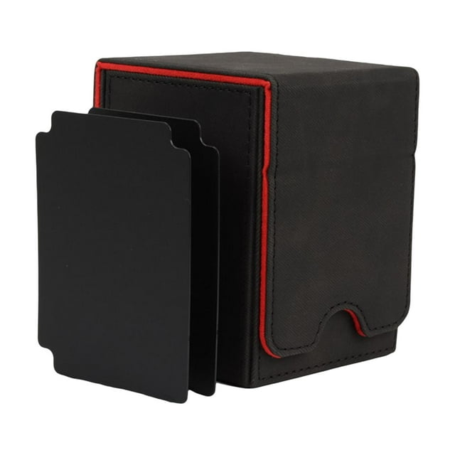 Milaget Étui pour Cartes à Collectionner, avec Séparateur + Boîte de Rangement pour Cartes de Baseball, Noir Rouge U