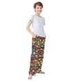 thumbnail image 3 of FORMRS Boys Pajama Pants with Pockets Size 6-8Y Kids Lounge Sleep Bottoms, Vibrant Flowers, 3 of 8