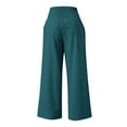 thumbnail image 5 of Ltctricy Palazzo Pants for Women Printed Elastic High Waisted Pleated Wide Leg Pants Baggy Casual Pants with Pockets(Sky Blue,X-Large), 5 of 5