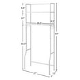 thumbnail image 2 of Costway 2 Tier Storage Rack Over Washing Machine Toilet Space Saver, 2 of 9