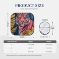 thumbnail image 2 of KLL Pink Tiger Gold Leaves Windshield Sun Shade 2-Piece Foldable Car Front Window Sunshade for Most Sedans SUV Truck- Medium, 2 of 5