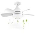 thumbnail image 2 of Ventilador de techo con luz LED Mini ventilador de techo regulable de 10,9 pulgadas para pasillo de dormitorio, 2 of 9