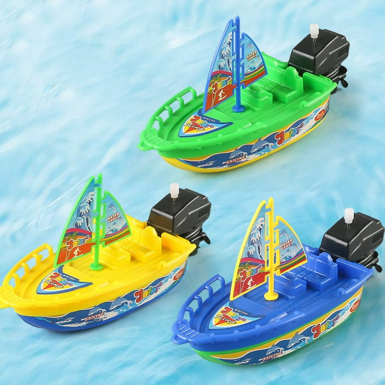 XZYYR Kids Boat Toy- Boys Vehicles Playset Boatsail Wind up