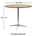 thumbnail image 4 of Your Chair Covers - 36 x 30 Inch Lowboy Cocktail Round Stretch Spandex Table Cover Red, 4 of 4