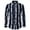 Navy, variant on PMUYBHF Male Graphic Tees Men Vintage 90S Streetwear Men Casual Stripe Print Shirt Long Sleeve Turndown Collar Blouse Shirt