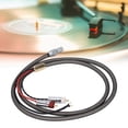 thumbnail image 3 of Cable de vinilo para brazo ANGGREK Plug And Play chapado en oro con cable de Tierra para Señal de Reproductor de discos de vinilo, 3 of 7