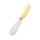 thumbnail image 5 of Cuchillo para mantequilla y queso, mango de porcelana, acero inoxidable para untar tostadas Oro, 5 of 9