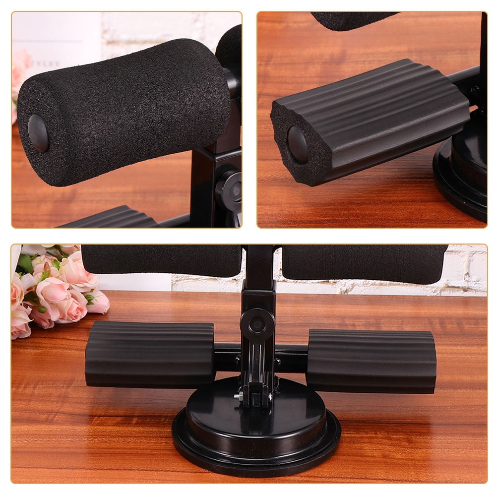 NUOLUX Black Abdominal Curl Assist Sit Up Bar for Effective Core Muscle Toning