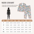 thumbnail image 5 of Uemuo Colorful Cute Pig Pattern Womens Pajama Sets,PJ Set for Women,Pajamas for Women Logo,Long Sleeve Pajama Set for Women,Soft Long Sleeve Top With Pants-Large, 5 of 9