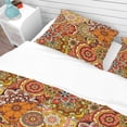 thumbnail image 4 of Designart 'Pattern Tile with Mandalas' Bohemian & Eclectic Bedding Set - Duvet Cover & Shams, 4 of 4