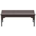 thumbnail image 3 of Ellendale Banc Adirondack Sans Dossier en Plastique Poly Brun Foncé, 3 of 6