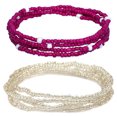 thumbnail image 1 of 2 Pcs Chaîne à Perles pour Femmes, Chaîne de Corps à Perles Mode, Chaîne de Ventre pour la Plage, 1 of 10