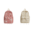 thumbnail image 1 of Mochila A Cuadros Con Lazo Informal para Mujer () Rojo, 1 of 6
