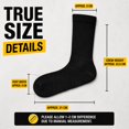 thumbnail image 6 of Men’s All Black Work Crew Socks, Midweight Breathable Socks for Work Shoes, 10 Pairs, 6 of 10
