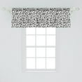 thumbnail image 2 of Ambesonne Alphabet Valance Pack of 2, Uppercase English Letters, 54"X18", Charcoal Grey and White, 2 of 4