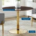 thumbnail image 5 of Modway Verne 40" Dining Table in Gold Cherry Walnut, 5 of 6