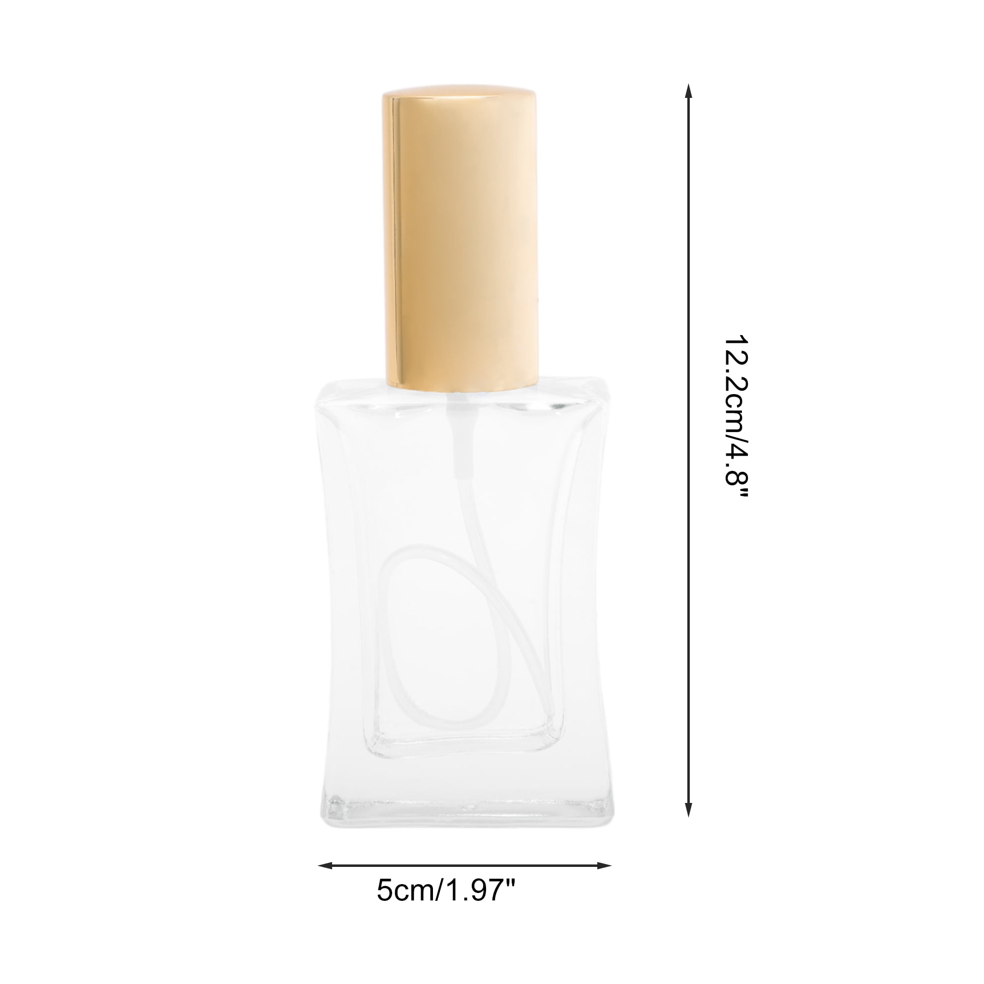 Unique Bargains Elegant 50ml/1.69oz Perfume Bottle with Spray Gold Slim Bottle