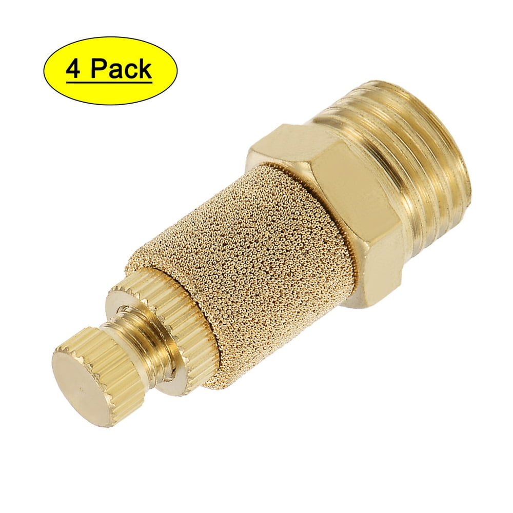 Top Adjustable Pneumatic Air Deplete Silencer Muffler Copper 1/4 BSPT