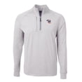 thumbnail image 2 of Men's Cutter & Buck  Heather Gray Iowa Cubs Adapt Eco Knit Heather Big & Tall Quarter-Zip Pullover Top, 2 of 3