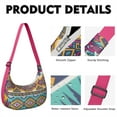 thumbnail image 2 of Vintage Abstract Crossbody Bag for Women Tribal Pattern Corduroy Shoulder Sling Purse Boho Adjustable Strap Bag for Travel Use, 2 of 5