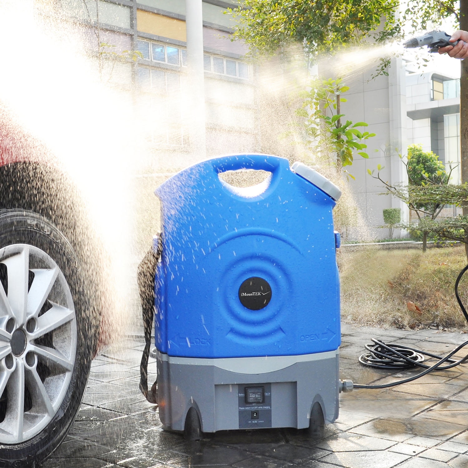 iMounTEK Outdoor Portable Multi-Purpose High Water Pressure Car Washer