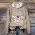 thumbnail image 1 of Aqestyerly Grande Taille Christmas Tops Femmes Noël Imprimé Col Rond Haut à Manches Longues Ample Ajustement Pull, 1 of 3