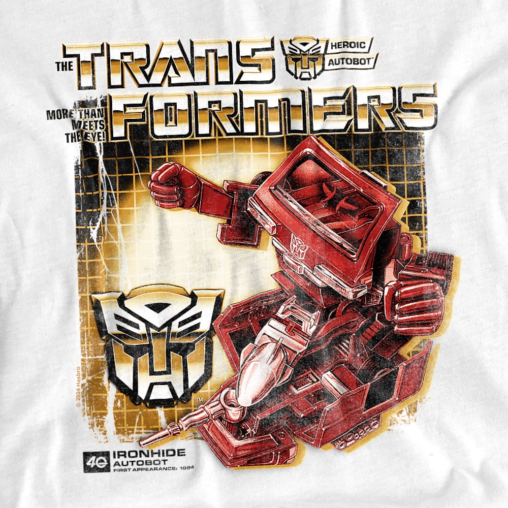 Transformers 40Th Anniversary T-Shirt Ironhide Box Unisex Graphic Tee for Men & Women