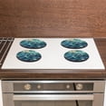thumbnail image 5 of Round Stove Burner Covers 4 Pcs for Home Decor Cooktop Decorative ,Fish Scale Ocean Wave Japanese Multicolor, Metal Round Stove Burner Covers 8Inch And 10Inch, 5 of 6