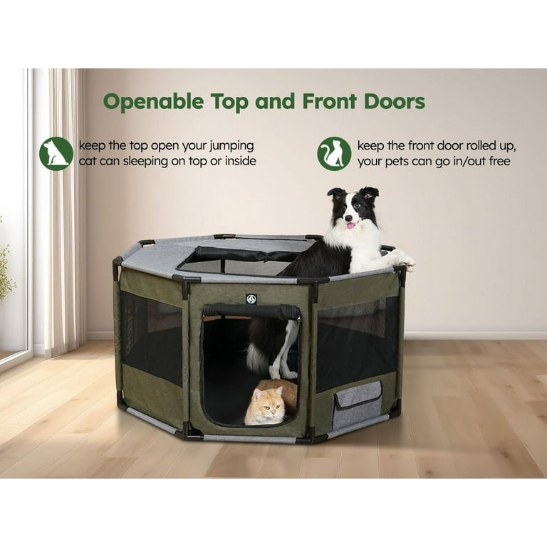 Open top dog pen 2025