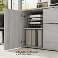 thumbnail image 5 of Stratus 30W Storage Cabinet with Drawers in Platinum Gray - Engineered Wood, 5 of 7