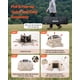 thumbnail image 5 of Carpa plegable tipo cenador VEVOR, 4,5 x 4,5 m, carpa esférica de 13 lados con techo desmontable y bolsa de transporte, resistente a las picaduras, refugio solar con mosquitera para 12-15 personas, 5 of 9