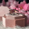 thumbnail image 2 of Brown Diamond Wedding Ring Enhancer Wrap- Promise Ring in 14K Rose Gold Vermeil, 2 of 7