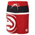thumbnail image 2 of Men's G-III Sports by Carl Banks Red Atlanta Hawks Sea Wind Swim Trunks, 2 of 3