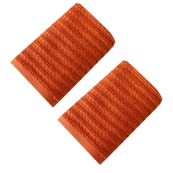 AUQ 100% Cotton Soft And Absorbent Hand Towel Waffle Hand Towels for Bathroom Set of 2 Quick Drying Towels Decorative Towels for Bathroom