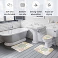 thumbnail image 5 of Sage Green Coastal Bath Mat 3 Piece Bathroom Rug Set, Coral Ocean Marine Modern Sea Non Slip Bath Rug Contour Mat and Toilet Lid Cover, Absorbent Shower Mats Soft Bath Rugs and Mats Sets, 5 of 8
